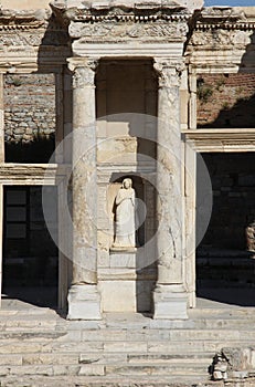 Statue of Arete - Celsus Library, Ephesus photo